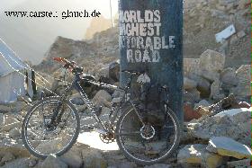 Fahrradtour / Radtour Himalaya (INDIEN) / Carsten Glauch / höchste befahrbare Straße der Welt